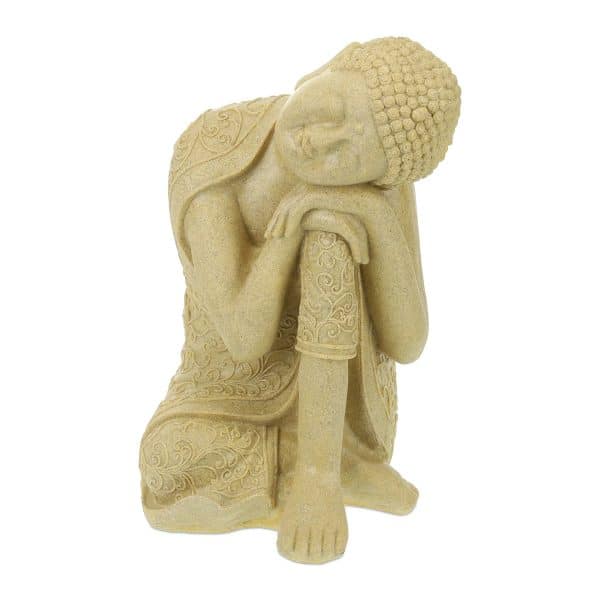 relaxdays Buddha Figur geneigter Kopf 60 cm