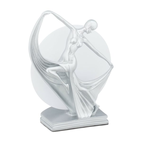 relaxdays Tischlampe Frauenfigur