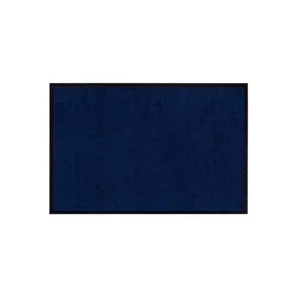 HOMCOM Fußmatte waschbar mit stabiler Gummiumrandung dunkelblau 120 x 80 x 0