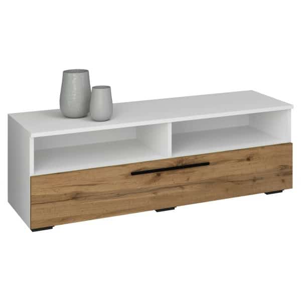 VCM Holz TV Lowboard Möbel Fernsehschrank Tisch Konsole Fernsehtisch Arila XL