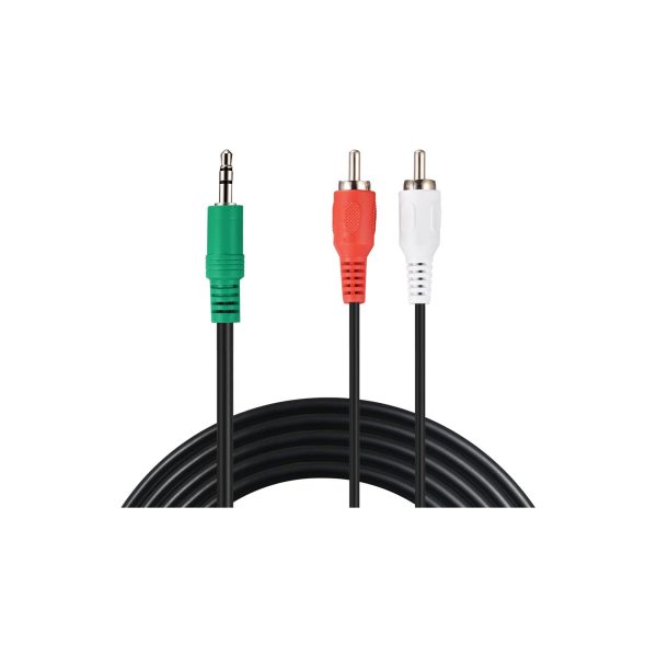 SANDBERG MiniJack-M--2xRCA-M 2 m