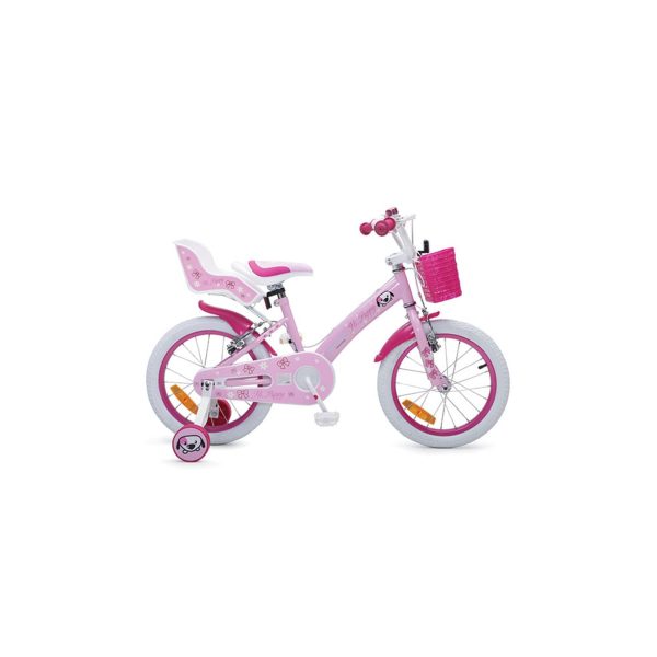 Byox Kinderfahrrad 16 Zoll Puppy rosa