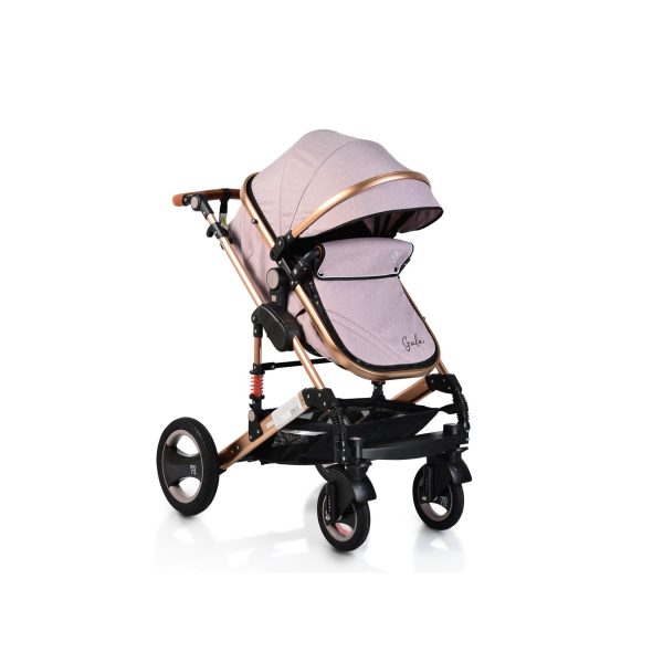 Moni Kinderwagen Gala Tragetasche Sportsitz umbaubar Wickeltasche Sitz umkehrbar beige