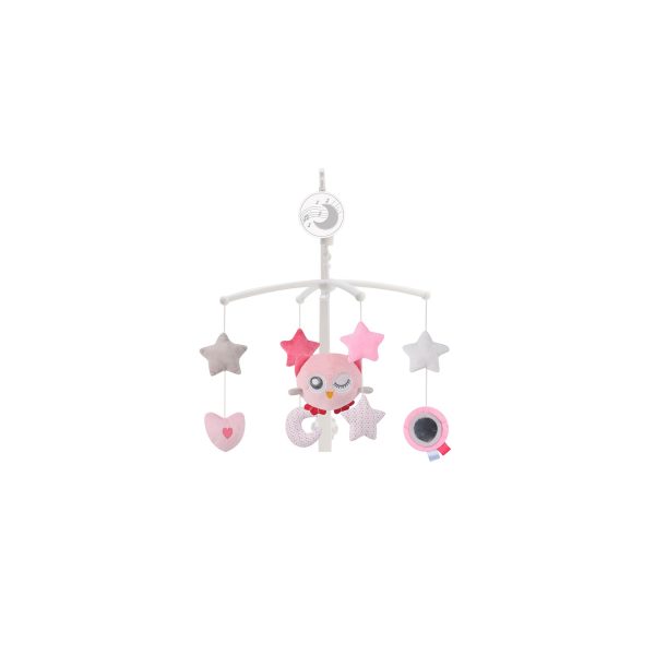 Cangaroo Musik Mobile 63605 Dreamy Aufzugsmechanismus Schlaflieder Plüschtiere pink