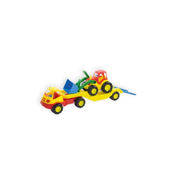 Mochtoys Spielzeug LKW 10001 mit Tieflader