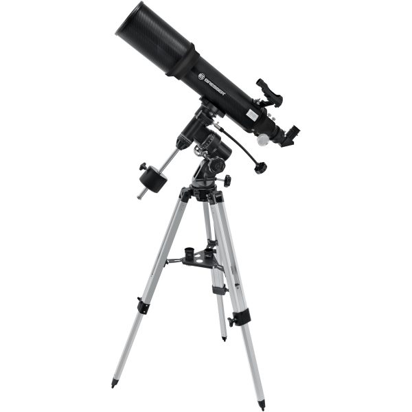 BRESSER Polaris-II 102/600 EQ3 Linsenteleskop mit Smartphone-Adapter & Sonnenfilter