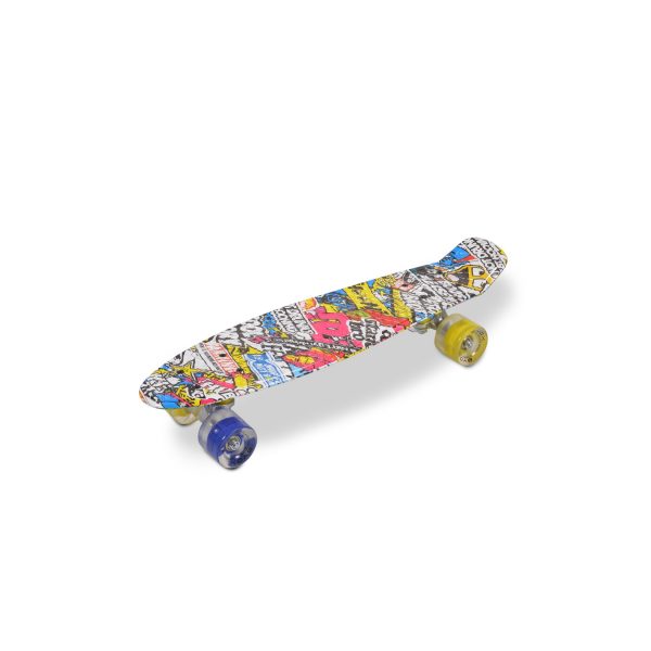 Byox Kinder Skateboard Hipster 22 Zoll LED