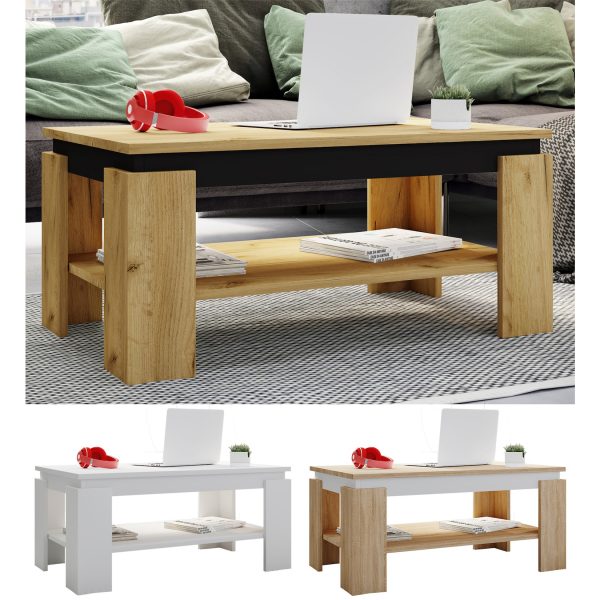 VCM Holz Beistelltisch Couchtisch Sofatisch Wohnzimmertisch Rolas