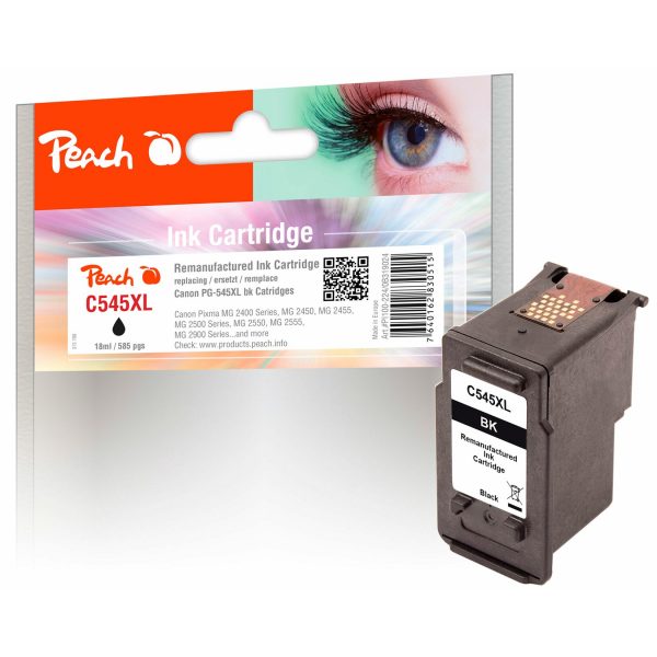 Peach C545XLBK Druckkopf XL bk ersetzt Canon PG-545XLBK