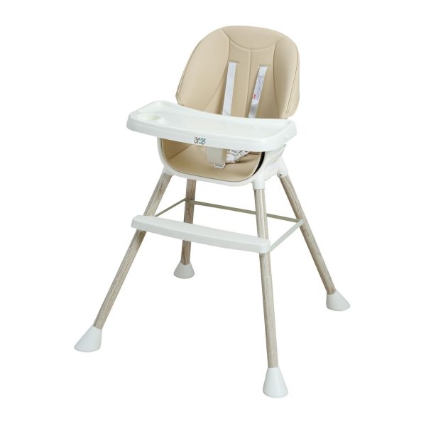 Baby Vivo Design 4in1 Kinderhochstuhl - Leo in Beige