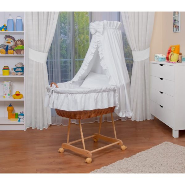 WALDIN Baby Stubenwagen-Set mit Ausstattung