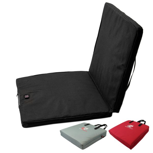 OUTCHAIR Sitz Heizkissen Bottom Heater Thermo Kissen Stadion Boot Beheizbar Akku Farbe: red