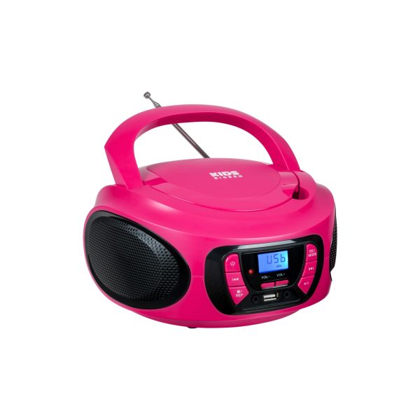 BigBen CD62 Tragbares CD-Radio USB BT pink