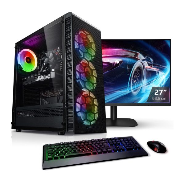 Gaming PC mit TFT Viper IV AMD Ryzen 5 4600G