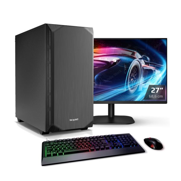 PC Set Gaming mit TFT Silent Strike 12 Gamer Intel Core i7-12700F