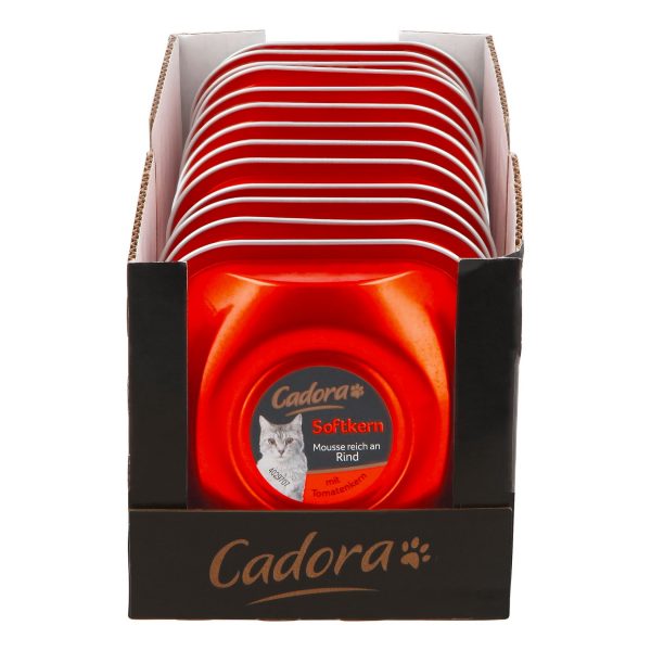 Cadora Katzennassnahrung Mousse Rind 85 g