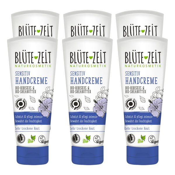 BLÜTE-ZEIT Handcreme Sensitiv Bio Hibiskus & Bio Sheabutter 75 ml