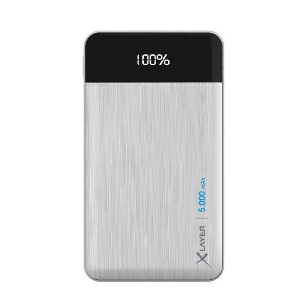 Zusatzakku XLayer Powerbank X-Charger Silver 5.000 mAh