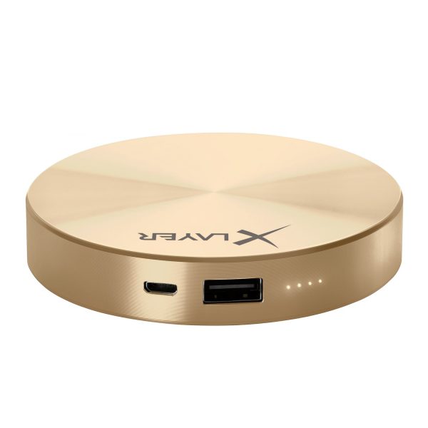 Zusatzakku XLayer Powerbank PLUS Fashion Gold 6.000 mAh