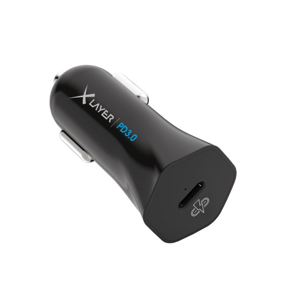 Kfz-Ladegerät XLayer Typ C (USB-C) Charger PD 18W Black