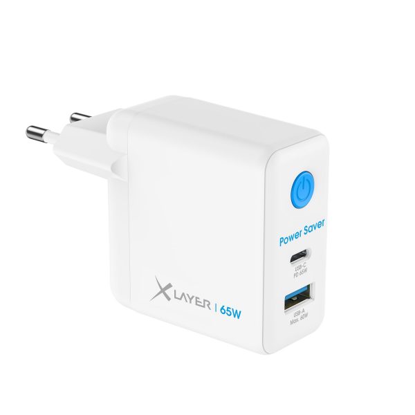 XLayer 65W Power Saver USB Typ C mit Strom-Stopp-Funktion White