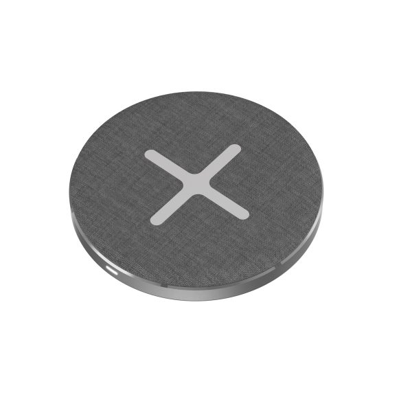 Ladegerät XLayer Wireless Pad 15W Single Qi-zertifiziert Space Grey Smartphones/Tablets