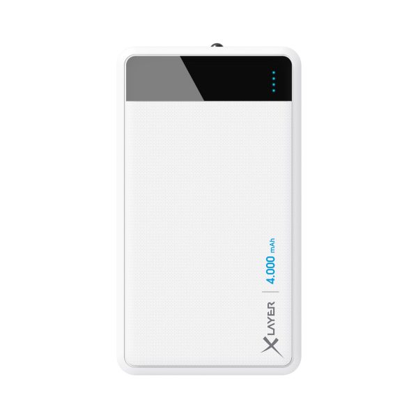 Zusatzakku XLayer Powerbank Colour Line White 4.000 mAh