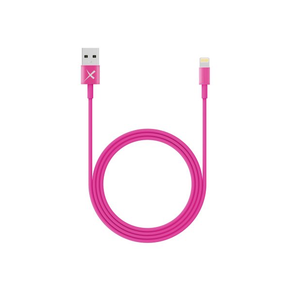 Kabel XLayer Colour Line Lightning Lade/Sync-Kabel 1 m Pink