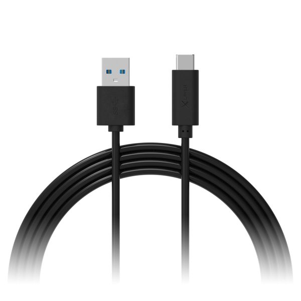 Kabel XLayer Colour Line Typ C auf USB Typ A 3.0 1 m Black