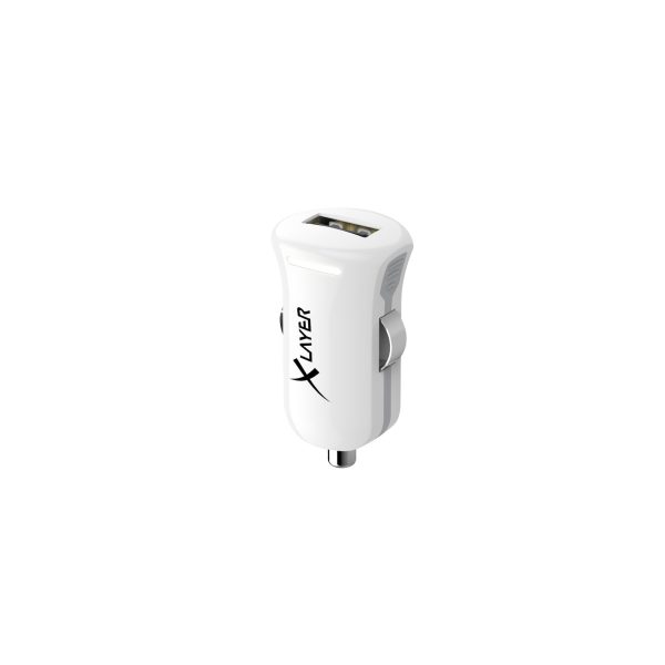 Kfz-Ladegerät XLayer Colour Line USB Adapter 2.4A White