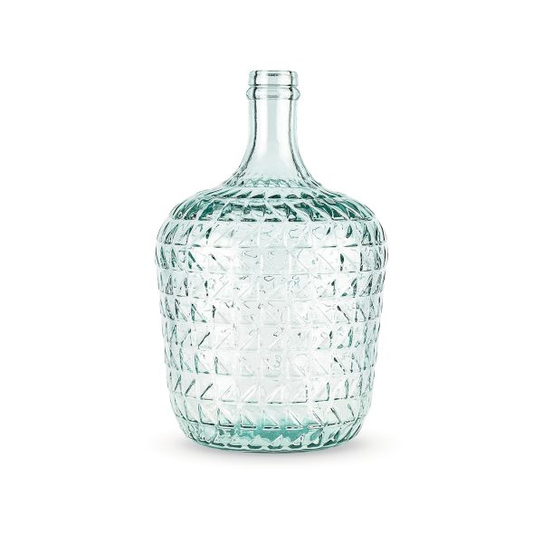 the way up Recyclingglas-Vase Valentina 20cm clear 30cm hoch