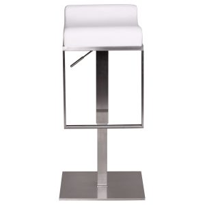 FineBuy Barhocker Edelstahl Barstuhl Design Tresenstuhl Bistrohocker Modern