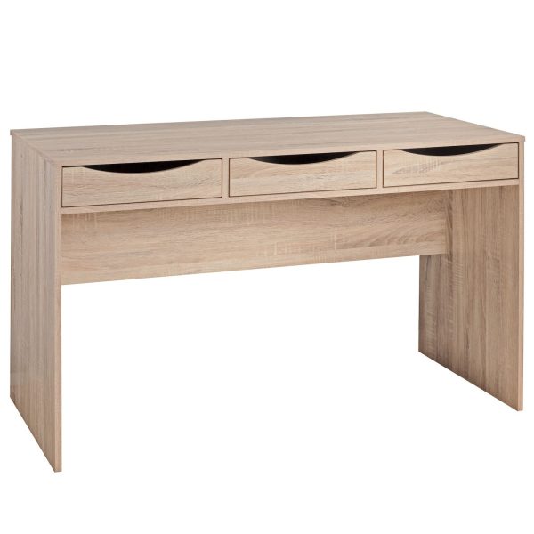 FineBuy Schreibtisch MASSA 120 cm Design Bürotisch Sonoma Jugendschreibtisch