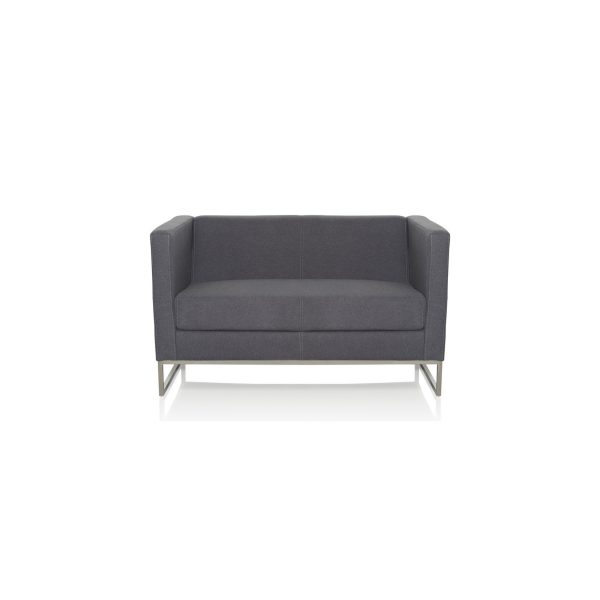 Lounge Sofa BARBADOS Stoff mit Armlehnen hjh OFFICE