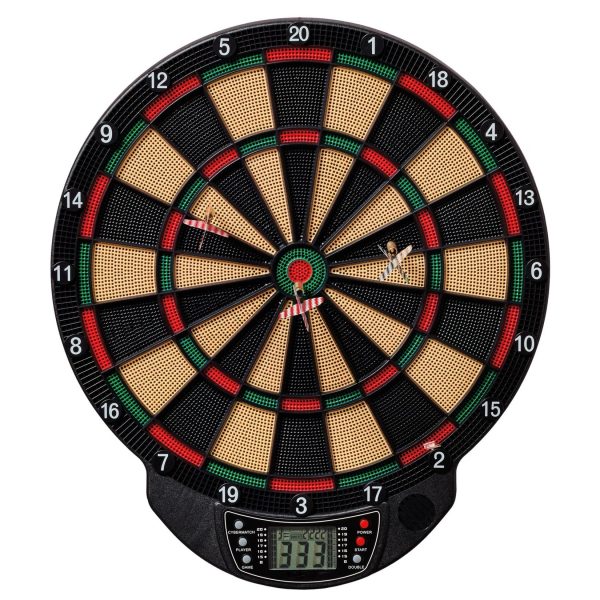 Best Sporting Dartscheibe elektronisch Bristol I Dartboard mit LCD-Anzeige I E-Dartscheibe mit 6 Dartpfeilen & Ersatzspitzen I hochwertiger Dartautomat für 4 Spieler