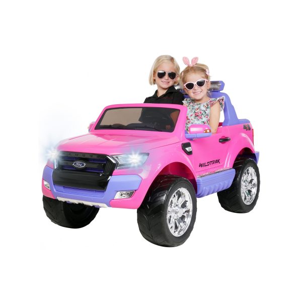 Kinder-Elektroauto Ford Ranger Wildtrak Allrad Lizenziert für 2 Personen (Pink)