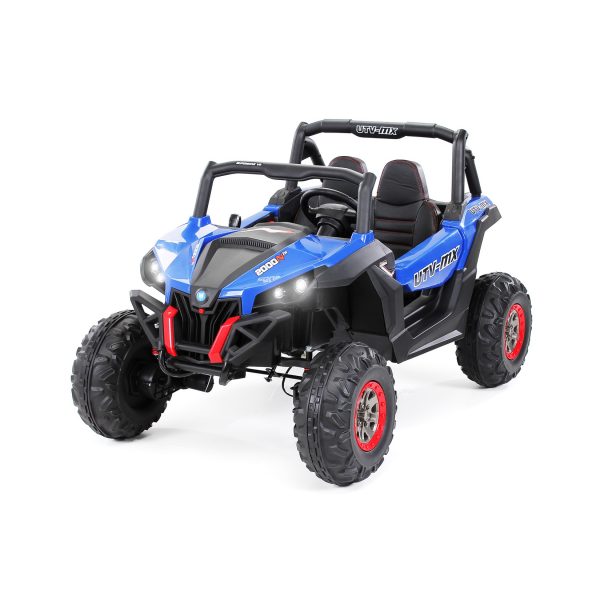 Kinder-Elektroauto UTV Buggy MX Allrad 4x4 (Blau/Schwarz)