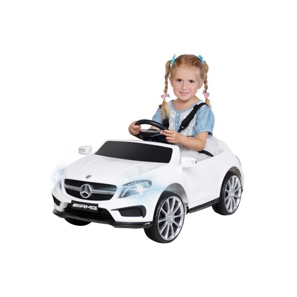 Kinder-Elektroauto Mercedes AMG GLA45 Lizenziert (Weiß)