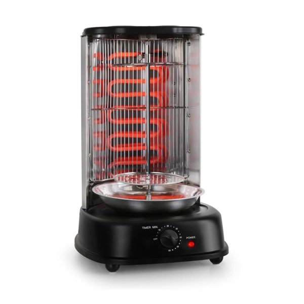 Kebap Master Vertikalgrill 1800W Edelstahl inkl. Spieß Set