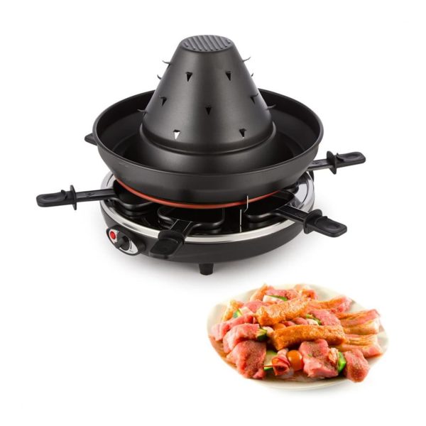 Taste Volcano Tartarengrill Raclettegrill 1500 W 6 Personen schwarz