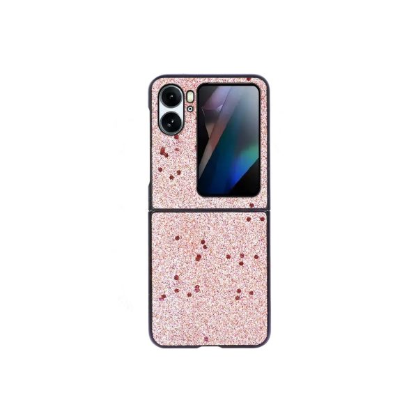 Schutz Handy Hülle für OPPO Find N2 Case Cover Flip Tasche Etui Bumper Glitzer