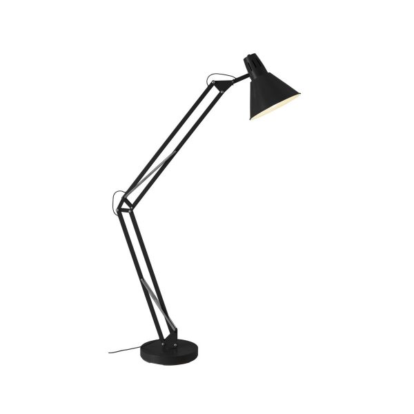 BRILLIANT Lampe Winston Standleuchte 1flg schwarz   1x A60