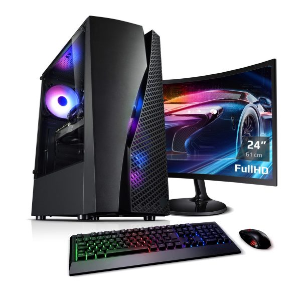 PC Set Gaming mit TFT Total V AMD Ryzen 5 5600X