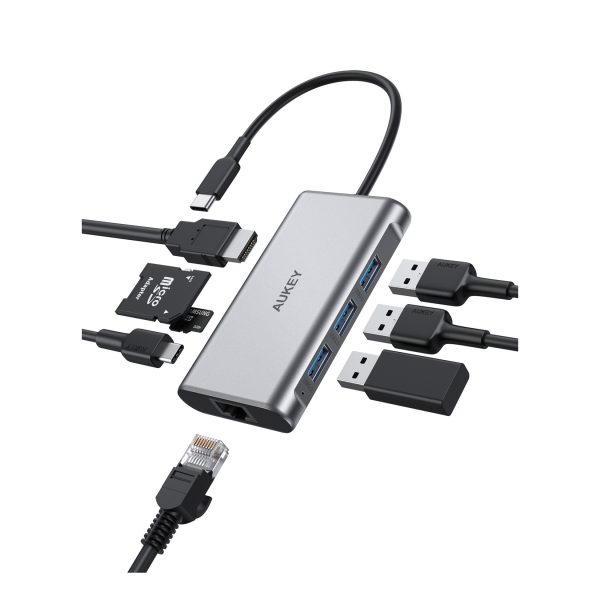 AUKEY CB-C91 8 in 1 USB C Hub mit 4K HDMI