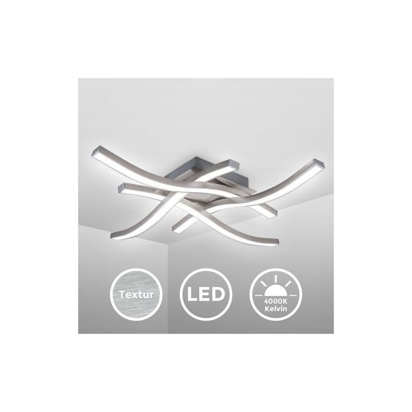 LED Design Deckenlampe modern Alu 17 Watt