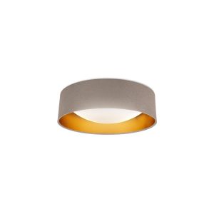 LED Deckenlampe Glitzer Textil18W taupe-gold