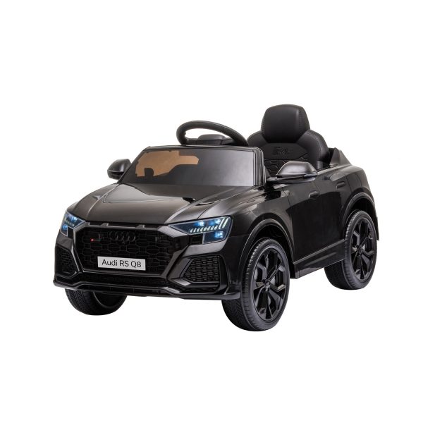 Kikkaboo Kinder Elektroauto Audi RSQ8 Fernbedienung Frontlichter Musik EVA-Räder schwarz