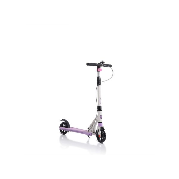 Byox Kinderroller Cool klappbar PU-Räder Klingel Handbremse LED-Licht ABEC-11 rosa