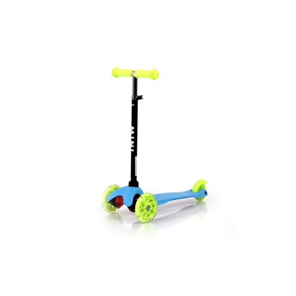 Lorelli Kinderroller Mini klappbar verstellbar PU Räder leuchten ABEC-7 Bremse grün