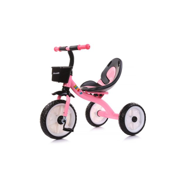 Chipolino Kinder Dreirad Strike ab 3 Jahre max. Traglast 25 kg komfortabler Sitz rosa